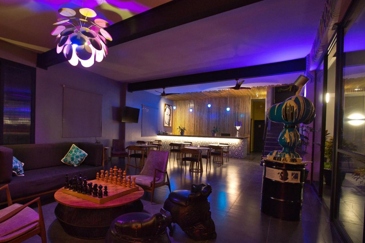 Hotel Casa Chukum Bacalar Exterior foto The interior of the bar