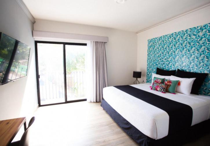 Hotel Casa Chukum Bacalar Exterior foto A bedroom at the hotel